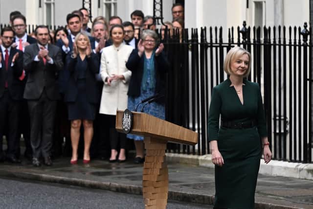 The podium was only used by Liz Truss on a handful of occasions
