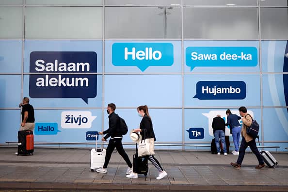 Birmingham Airport has been ranked the worst in the UK for delays for two years running. (Photo by PAUL ELLIS/AFP via Getty Images)(Photo by Christopher Furlong/Getty Images)
