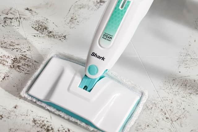 Steam cleaning removes up to 99.9% of the bacteria on a hard floor