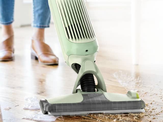 This clever cordless vacuum has a genius spray-mop system built in