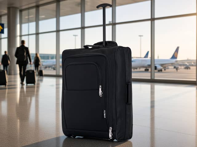 The Flymax 55x40x20cm cabin bag is currently reduced to £18.69 on Amazon.