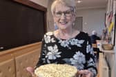 Mrs Ford Receiving Her Birthday Cake