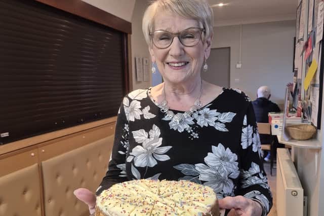 Mrs Ford Receiving Her Birthday Cake
