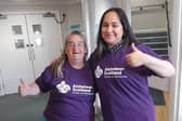 Lisa and Katie from Willow House are happy to be supporting Alzheimer Scotland