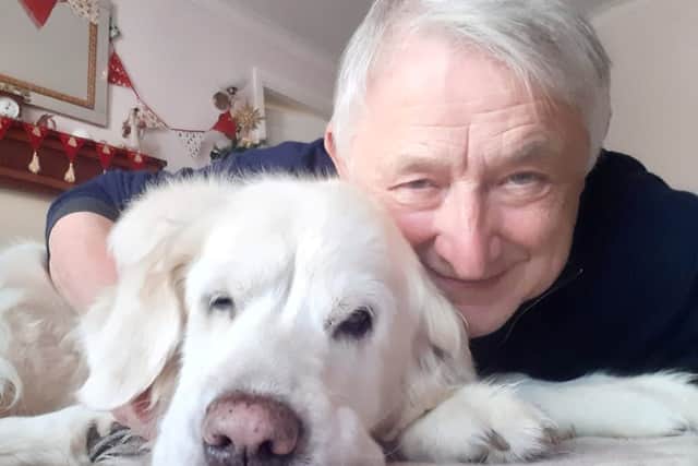 Richard and beloved pet Annie