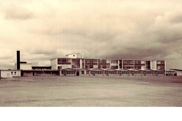 Construction of St Andrew's High School, Kirkcaldy, 1959.