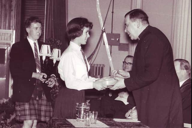Official opening of St Andrew's High School in Kirkcaldy, 1959.