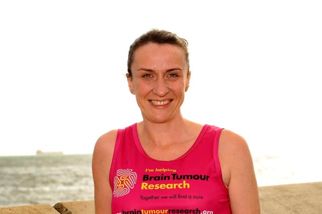 Kellyanne Muir from Kirkcaldy ran two marathons for brain tumour research. Pic:  Fife Photo Agency