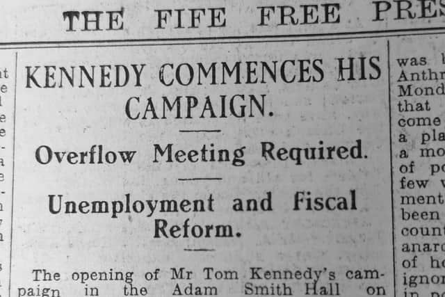 1923 General Election, Kirkcaldy Burgh - from the Fife Free Press archives