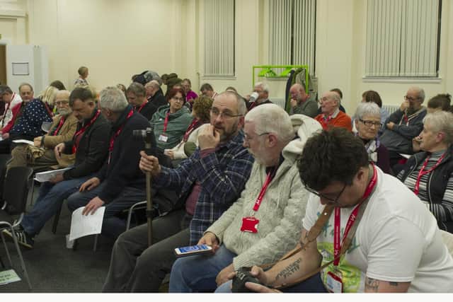 Around 70 members of the public came along to the election hustings in Kirkcaldy on Tuesday evening. Pic: George Mcluskie.
