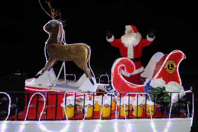 Kirkcaldy and District Lions Club Santa Sleigh is ready to visit streets in the town. Pic: Fife Photo Agency.