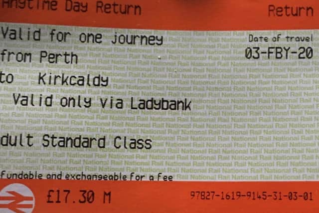 The cost of a return ticket from Kirkcaldy to Perth has gone up to £17.30 for those travelling by train after 8am.