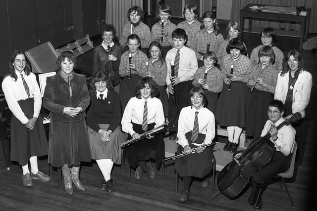 RETRO 1979 A music ensemble at Park High School Hindley in 1979