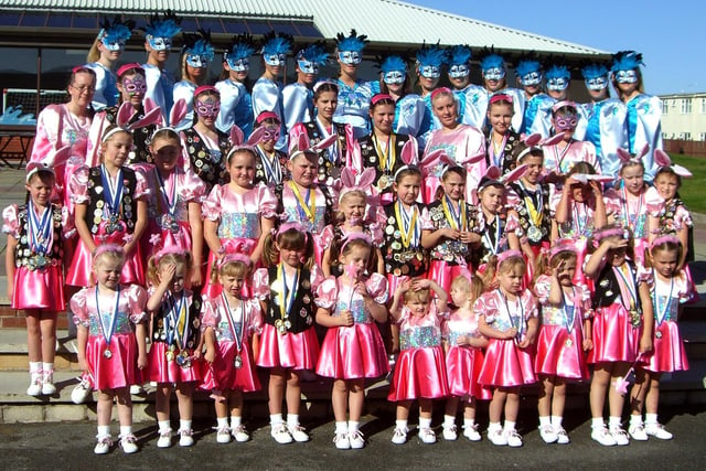 Spring View Morris Dancers line up in their uniforms and medals in 2008