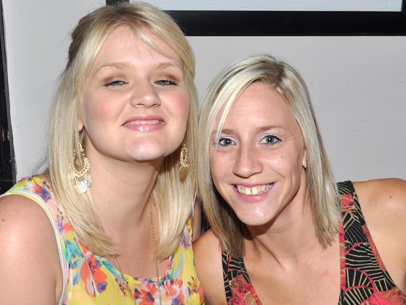 Amanda and Katie in Scholars, in 2012.