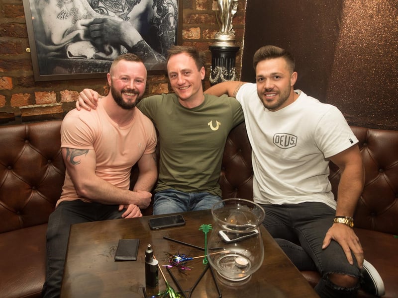 Gavin, Clark and Alex chilling out in Ink Bar in 2015.