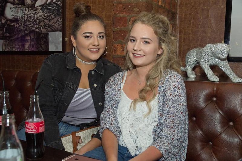 Katie and Chloe in Ink Bar in 2015.