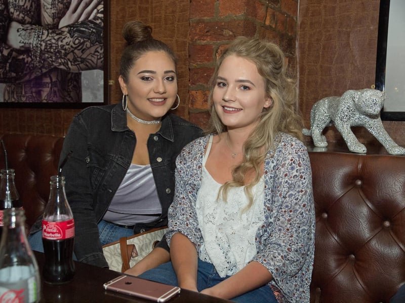 Katie and Chloe in Ink Bar in 2015.
