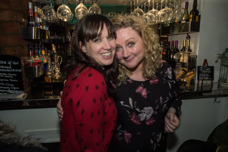 Veronica and Charlie catch up in Ink Bar in 2015.