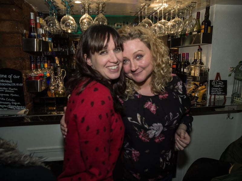 Veronica and Charlie catch up in Ink Bar in 2015.