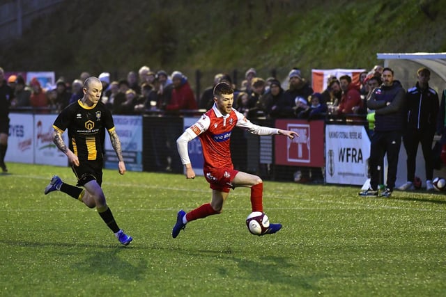 Kieran Glynn in action for Scarborough Athletic v Morpeth Town

Photo by Richard Ponter