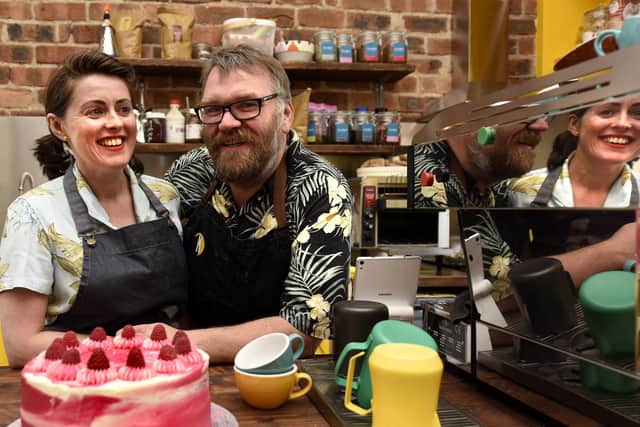 Kangus coffee house owners Kirsty and Tony Strachan (Pic:  Fife Photo Agency)