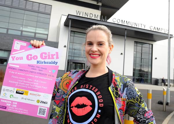 Nikii Fenton is organising You Go Girl which is taking place at Windmill Community Campus in Kirkcaldy on March 29. Pic: Fife Photo Agency.