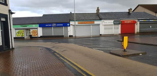 A small number of shops are open in Cardenden.