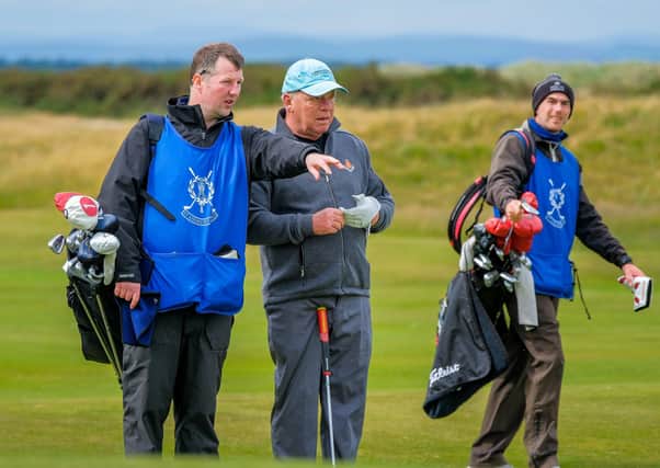 Caddy Fraser Riddler on the course. Photo courtesy of St Andrews Links Trust.