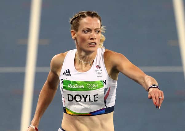 Eilidh Doyle competes during the Women's 400m hurdles semi finals at the Rio 2016 Olympic Games (Photo by Paul Gilham/Getty Images)