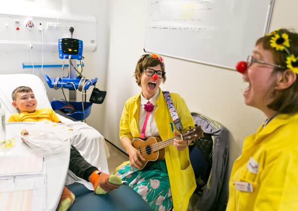 Hearts and Minds uses the art of therapeutic clowning to work with children in special educational schools, hospices and hospitals and with adults living with dementia. Pic: Eoin Carey