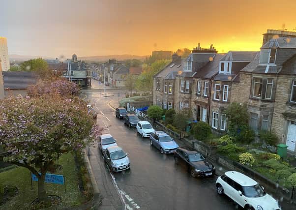 Sunset... Sarah Daly captured this stunnig skyline from the window of her Kirkcaldy home.