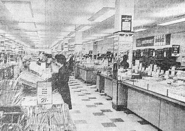 Kirkcaldy’s British Home Stores on its opening day in 1964.