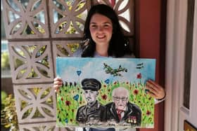 Megan Bett, from Glenrothes, was inspired by Captain Tom Moore