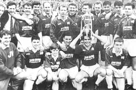 Raith Rovers celebrate winning the First Division title in at the end of season 1992/93.