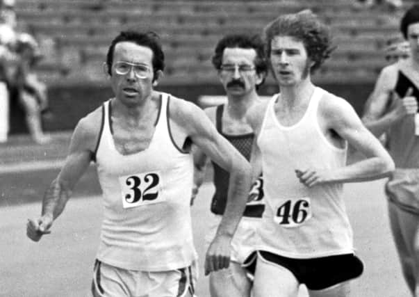 Olympic runner Don MacGregor in the marathon event at the Scottish Athletics Championships at Meadowbank stadium, Edinburgh, in June 1976. pic by Denis Straughan.