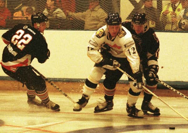 Steven King in action for Fife Flyers in 1999.