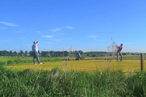 Golfers enjoy getting back on to the fairways at Elmwood Golf Course