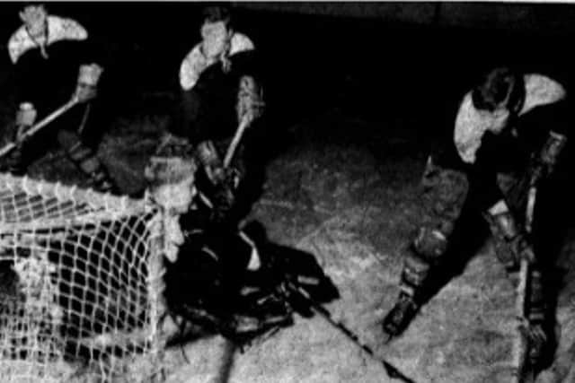 The four Taylor Brothers training at Fife Ice Arena in 1970.