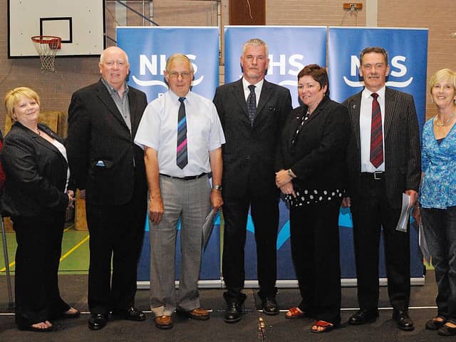 The attending elected members at the Fife Health Board Election in 2010.