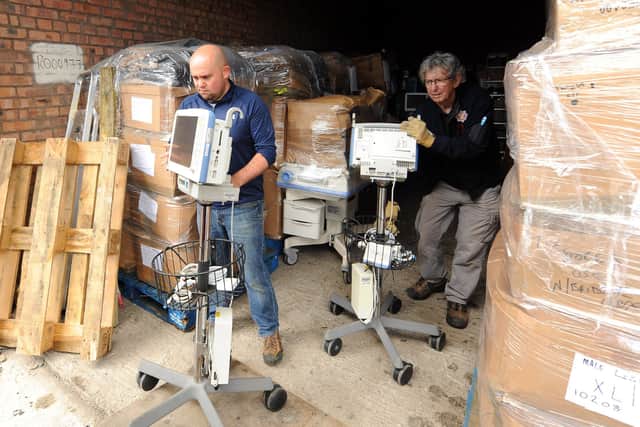 The equipment will help to kit out a new hospital in the South American country.  Pic: Fife Photo Agency