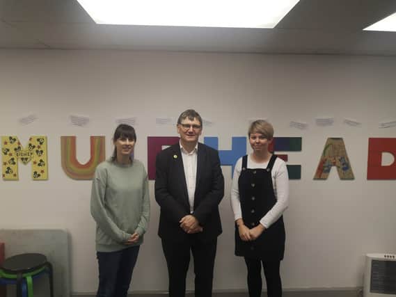 Glenrothes MP Peter Grant visited Muirhead Outreach Project earlier this year