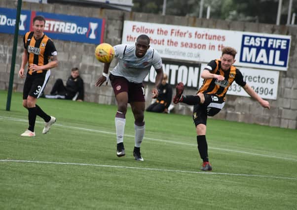 East Fife will again meet Hearts in the Betfred Cup this season. Pic by Kenny Mackay.