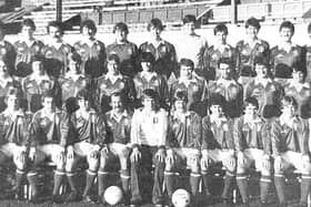 The Raith Rovers squad line up for the 1980-81 season.