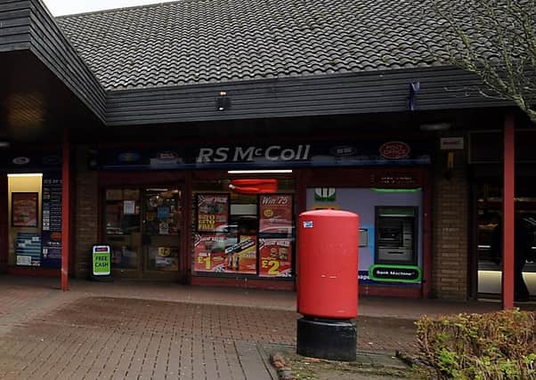 RS McColl at Cadham Shopping Centre will close on October 30. Pic: Walter Neilson.