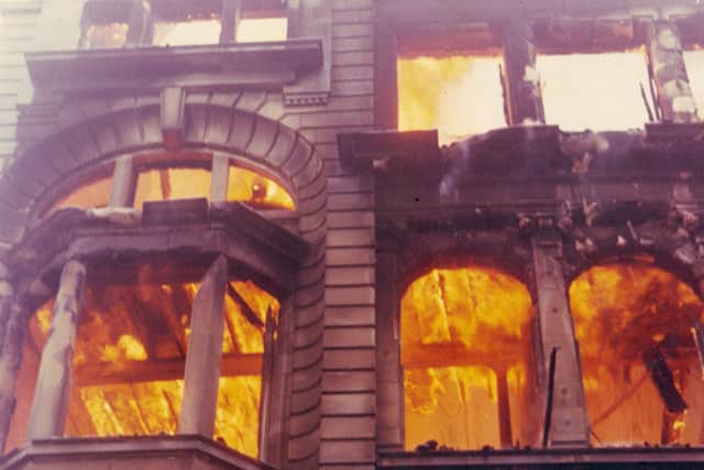 The devastating fire in April 1975.