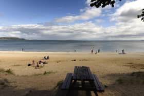 Sewage level samples, taken at Aberdour’s Silver Sands on August 17, were found to be an incredible 50 times over the safety limit. Pic credit- Walter Neilson.