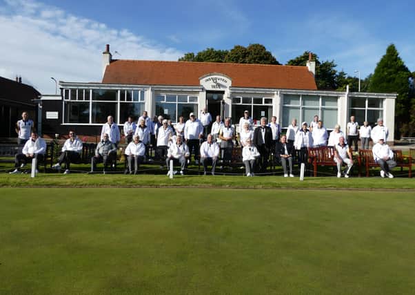 The Kirkcaldy Bowling Club members who played for the Covid Cup.