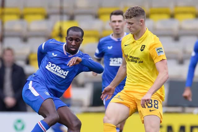 Jack Hamilton in action for Livingston.  (Photo by Willie Vass/Pool via Getty Images)