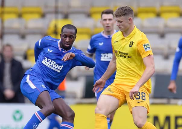Jack Hamilton in action for Livingston.  (Photo by Willie Vass/Pool via Getty Images)